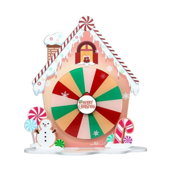 Abbraccia Prize Turntable Lucky Draw Roulette Wheel Editable Interactive Game Fortune Wheel Prize Turntable for Christmas Family Games D