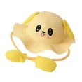 thumbnail image 1 of Abbraccia Rabbit Shades Straws Hat Wide Brim Sun Screens Hat for Street Festivals Women Yellow, 1 of 9