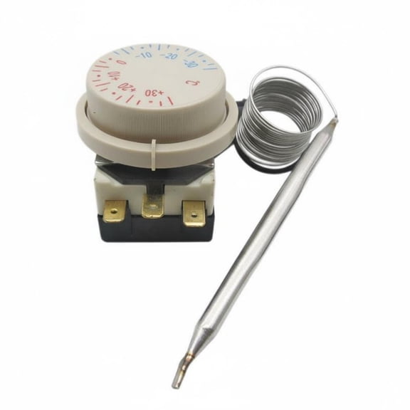 Abbraccia Refrigerator Thermostat Mechanical Temperature Controller Universal Fit with Wide Range -30 to +30 Celsius for Fridges Freezers and Display Cabinets