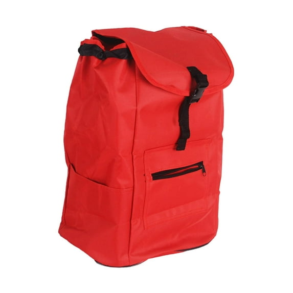 Abbraccia Replacement Bag for Grocery Cart Oxford Cloth Portable Essential Folding Trolley Replacement Bag for Grocery Vegetables Women red