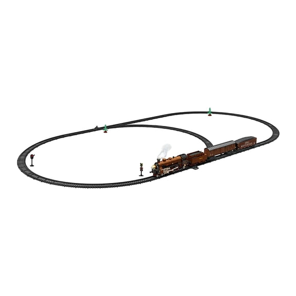 Abbraccia Steam Train Toy Electric Alloy Locomotive Model Engine with Realistic Smoke Sound Effects Open Door Design Suitable for Birthday Children Party Gift C Brown