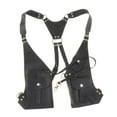thumbnail image 1 of Abbraccia Steampunk Shoulder Harness Pouch Wear Resistant Wallet Bag for Motorcycling Street Black, 1 of 8