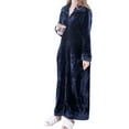 thumbnail image 1 of Abbraccia Sweatshirt Homewear Winter Loungewear Zipper Lounger Robe Women, 1 of 9