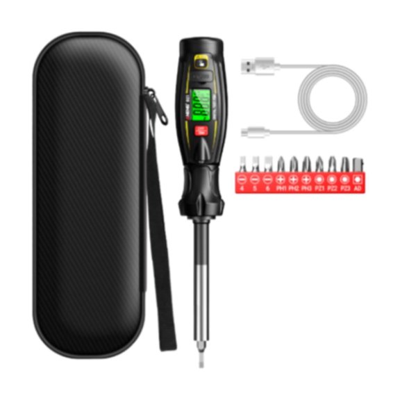 Abbraccia Tester Electrical Test Pen Household Accurate Professional Breakpoint Detector with Screwdriver Bits Electrical Tester Black