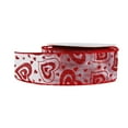 thumbnail image 1 of Abbraccia Valentines Day Gift Ribbons Heart Ribbon 5Yards Decor 1.5" Wide Gift Wrapping Ribbon for Gift Packaging Scrapbooking Birthday Clear Bottom, 1 of 7