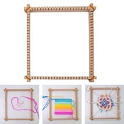 Abbraccia Weaving Loom Kits Hand Knitting Machine Wooden Removable Multifunction DIY Weaving Craft Kits for Home Children Professionals