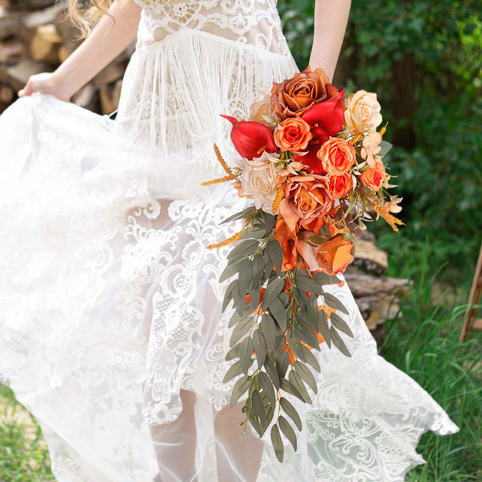 Abbraccia Wedding Bouquet for Bride Bridesmaid Holding Flowers Fall