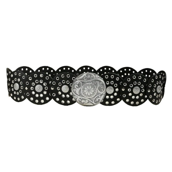 Abbraccia Western Cowboy Cowgirl Belt Punk Belt Gothic Adjustable Bohemian Womens PU Leather Waist Belt Waistband for Dress Pants