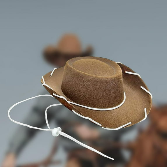 Abbraccia Western Cowboy Hat Dress Up Costume Sun Hat for Outdoor Hiking Fishing Women Men Brown