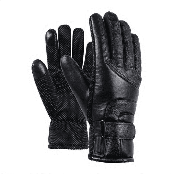 Abbraccia Winter Gloves, Heated Thermal, device-compatible, Cycling, Black
