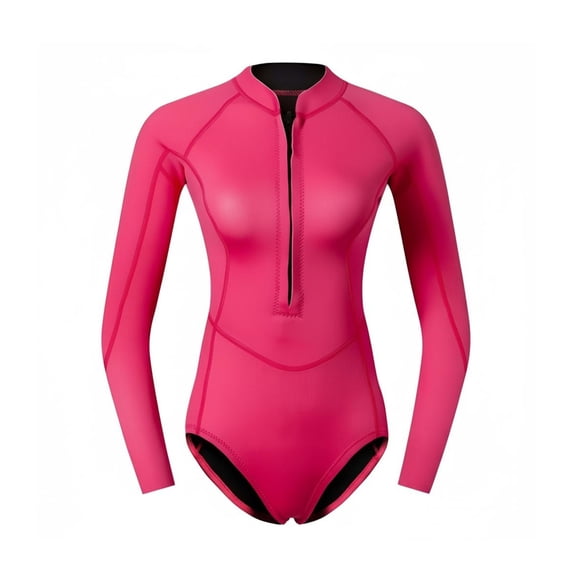 Abbraccia Womens single Piece Wetsuit, Long Sleeve, Full figure, Sun Protection, For Surfing, Snorkeling