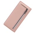 thumbnail image 1 of Abbraccia Womens Wallet Clutch Wallet Handbag Change Pouch with Zipper Pocket PU Leather Durable Trendy Business Billfold Cards Holder Pink, 1 of 10