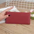 thumbnail image 1 of Abbraccia Womens Wallet Clutch Wallet Handbag Change Pouch with Zipper Pocket PU Leather Durable Trendy Business Billfold Cards Holder Red, 1 of 10