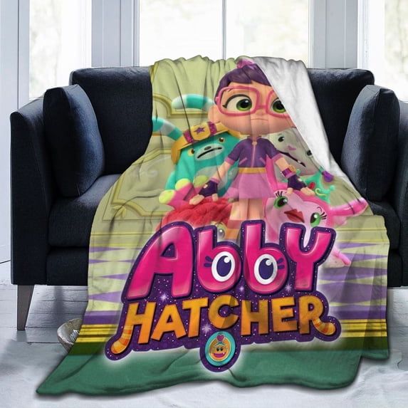 Abby Cartoon Hatcher Blanket Throw Bedding Room Decor Flannel Blankets