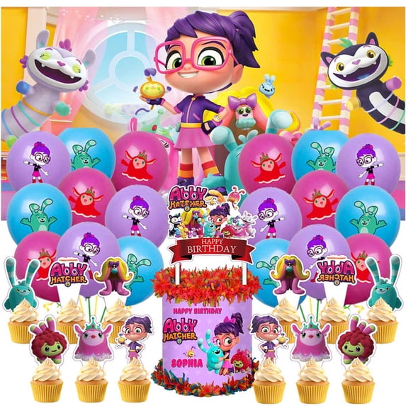 Abby Hatcher Party Supplies Latex Balloons Decor Banner Backdrop Kit abby-hatcher-party-supplies-latex-balloons-decor-banner-backdrop-kit