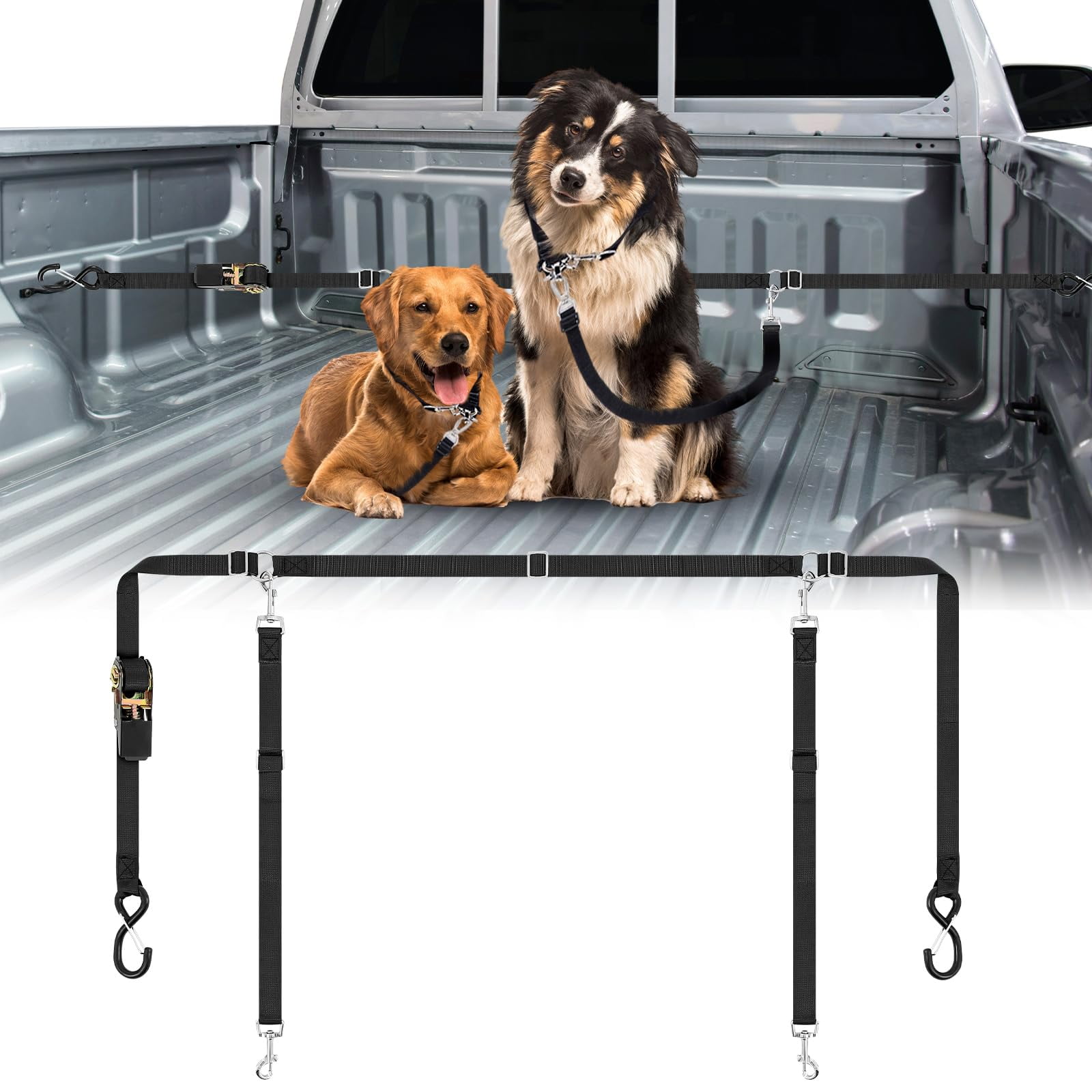 Pickup Truck Dog Harness For Truck Bed Tie Down Truck Bed Dog