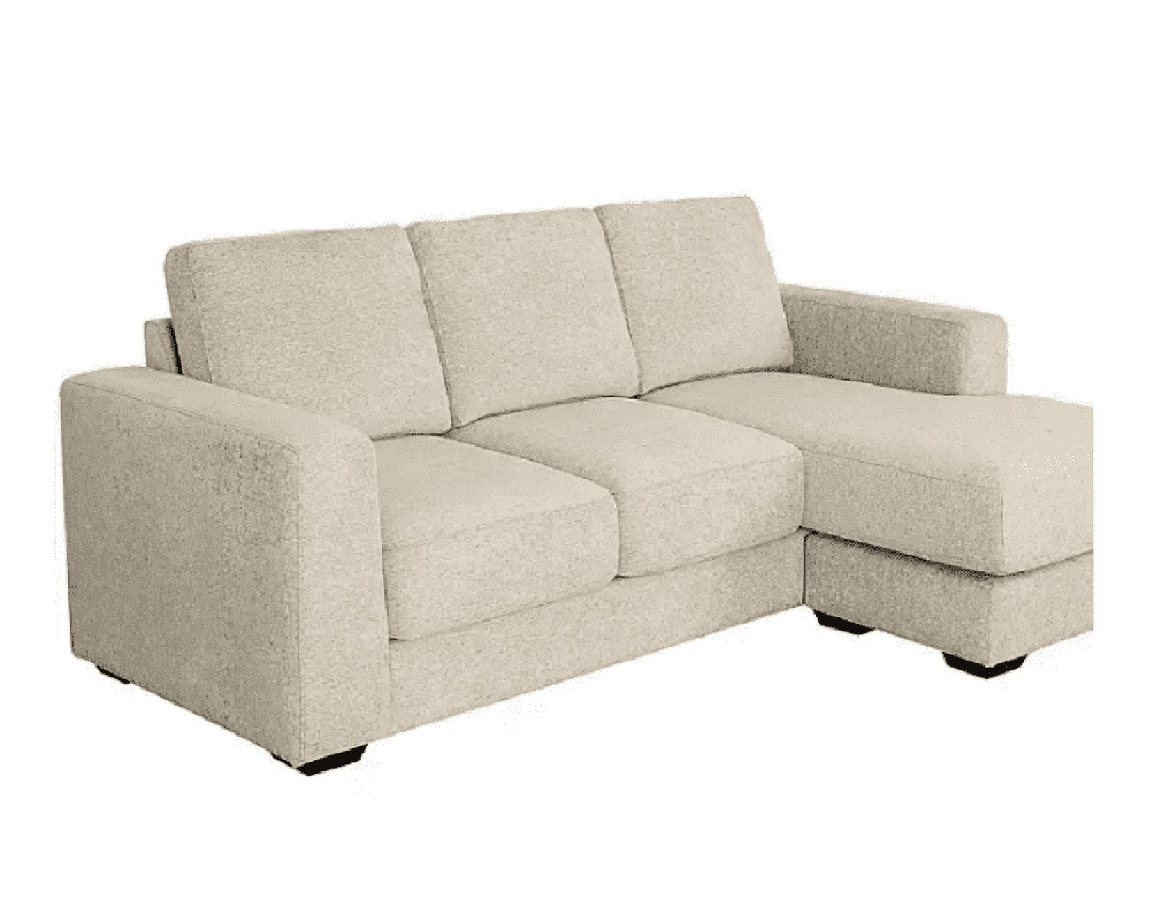Abbyson Living Elliot Reversible Sofa Chaise Sectional, Sand