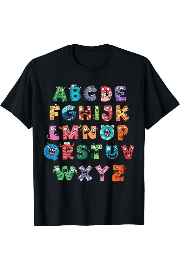 Abc Cute Monster Alphabet Teacher Unisex S-5XL T-Shirt