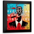 thumbnail image 1 of AbcArtAttack 20x24 Black Modern Framed Museum Art Print Titled - NSA Camera Man, 1 of 5
