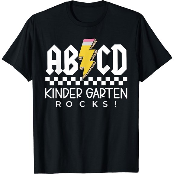 Abcd Kindergarten Rocks First Day Of School Back To School T-Shirt