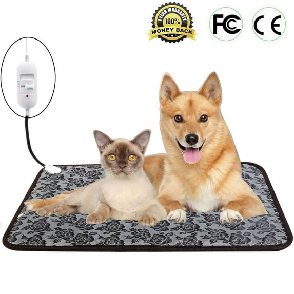 Abcelit Waterproof Electric Heating Pad for Dogs & Cats, Gray