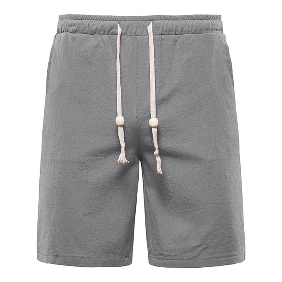 Abcnature Men's Athletic Shorts, Sports Gym Running Short Pants, Fashion Plus-Size Man Solid Elastic Waist Loose Pockets Bandage Shorts, Cargo Casual Hiking Shorts Gray 4XL