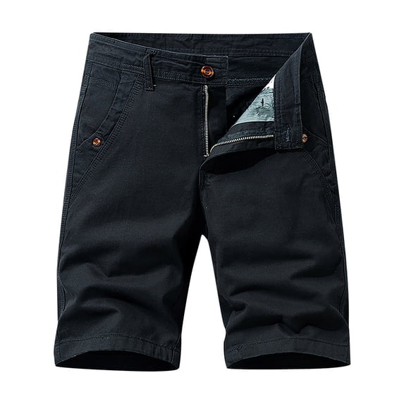 Abcnature Men's Athletic Shorts, Sports Gym Running Short Pants, Fashion Men's Pocket Zipper Buttons Solid Leisure Time Tooling Shorts, Cargo Casual Hiking Shorts Black 34