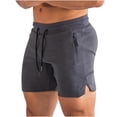 thumbnail image 1 of Abcnature Men's Athletic Shorts, Sports Gym Running Short Pants, Men Solid Breathable Fitness Sports Quick Dry Running Training Shorts, Cargo Casual Hiking Shorts Dark Gray XXL, 1 of 6