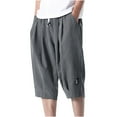 thumbnail image 1 of Abcnature Men's Athletic Shorts, Sports Gym Running Short Pants, Men's Fashion Classic Twill Relaxed Fit Casual Wear Pocket Shorts, Cargo Casual Hiking Shorts Gray 7XL, 1 of 6