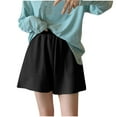 thumbnail image 1 of Abcnature Plus Size Shorts, Womens Athletic Shorts, Fashion Casual Womens Solid Women Pockets Ladies Loose Shorts, Comfy Beach Shorts, Yoga Pants, Cycling Sport Shorts Black XL, 1 of 4