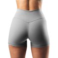 thumbnail image 1 of Abcnature Plus Size Shorts, Womens Athletic Shorts, Ladies Pure High Strength Quick Dry Sports Running Fitness Yoga Shorts, Comfy Beach Shorts, Yoga Pants, Cycling Sport Shorts Gray S, 1 of 6