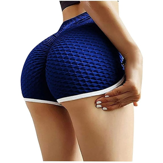 Abcnature Plus Size Shorts, Womens Athletic Shorts, Women Basic Slip Bike Shorts, Compression Workout Leggings Yoga Shorts, Comfy Beach Shorts, Yoga Pants, Cycling Sport Shorts Blue 3XL