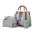 thumbnail image 1 of Abcnature Purses and Handbags for Women, 4pcs Fashion Upgrade Handbags Wallet Tote Bag Shoulder Bag Top Handle Satchel Purse Set, Retro Pattern Hand Bag Gifts for Women, 1 of 1