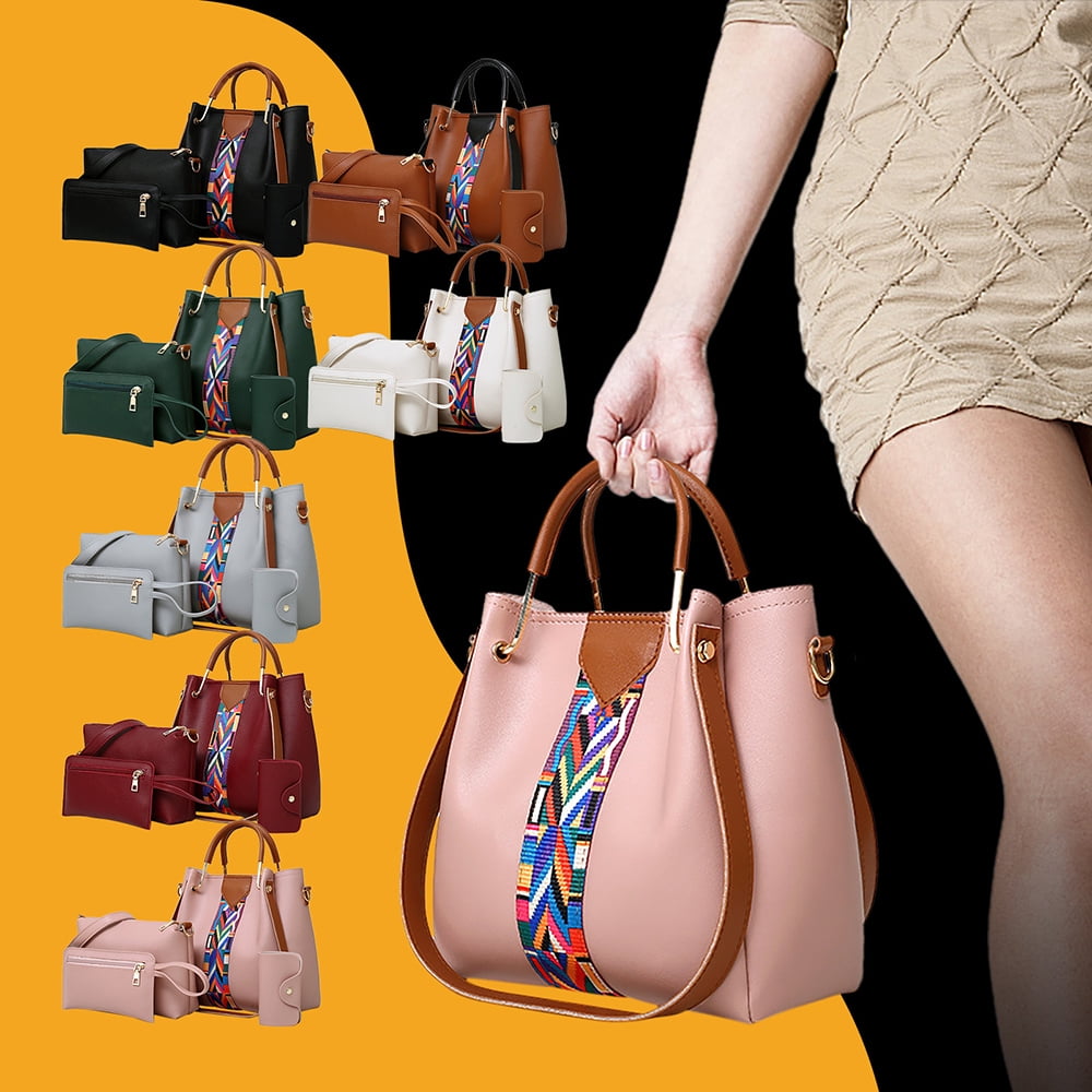 Abcnature Purses and Handbags for Women, 4pcs Fashion Upgrade