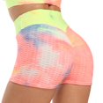 thumbnail image 1 of Abcnature Women Leggings Shorts, Workout Waistband Skinny Yoga Short Pants, High Waist Tummy Control Exercise Shorts, Butt Lift Scrunch Textured Leggings Workout Shorts Multicolor L, 1 of 5