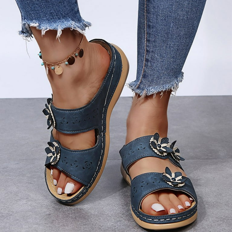 Natural color wedge sandals clearance
