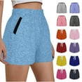 thumbnail image 1 of Abcnature Womens 4" Athletic Shorts, Comfy Workout Yoga Shorts Active Shorts, Elastic Waist Biker Shorts, Homewear Running Pockets Shorts, Women's Soft Pajama Lounge Shorts Bottoms, 1 of 6