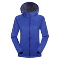 thumbnail image 1 of Abcnature Womens Waterproof Hooded Raincoat Windproof Jacket Blue M, 1 of 2