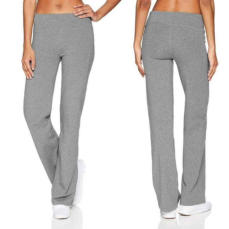 Abcnature Yoga Pants for Women, Athleisure Bootcut Yoga Pants, Slim Hips Loose  Yoga Legging, Wide Leg Sports Pants Gray M 