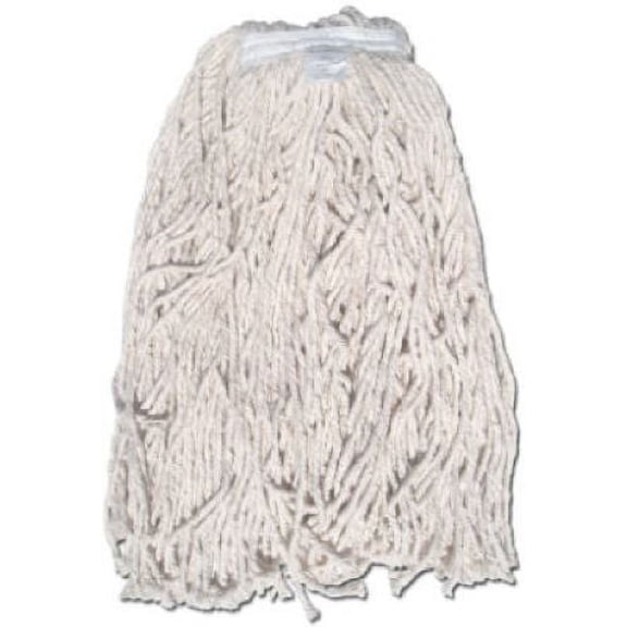 Abco 01321 20-oz 8-Ply Heavy Duty Janitorial Cotton Mop Head - Quantity of 4