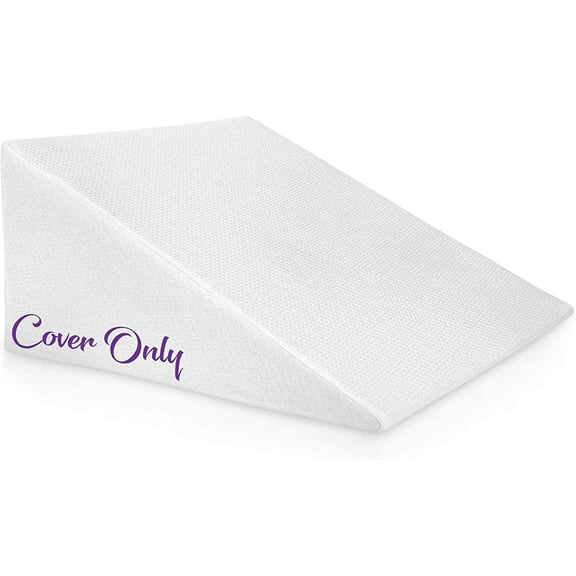 Abco Tech Bed Wedge Pillow Cover Case | 12 Inch Bed Wedge Pillow Removable Cover | Hypoallergenic & Machine Washable