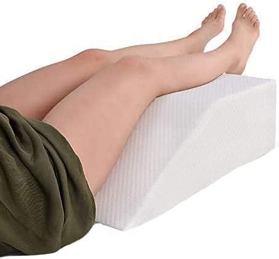 Abco Tech Elevating Leg Rest | Hypoallergenic High-Density Memory Foam  Pillow | Reduce Leg Pain, Hip Pain & Knee Pain, Low Back Pain | Breathable  