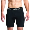 thumbnail image 1 of AbcoTech Black Compression Shorts Men for Workout Gym Cycling Sports Athletic Stretch Running Shorts, 1 of 4