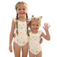 thumbnail image 1 of Abcomgle 3t Swimsuit Girls Gradient Stars One Piece Little Girls Swimsuit Ruffled Stretchy Bathing Suits for Girls, 1 of 7