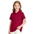 thumbnail image 1 of Abcomgle Boys Golf Shirts Size 8-10 Short Sleeve Pique Polo Shirts for Boys Button Closure Solid Color School Uniform Shirts Soft Collared Spring Shirts for Boys, 1 of 8