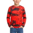 thumbnail image 1 of Abcomgle Boys Long Sleeve Shirts Size 6 Fashion 3D Print Crewneck T-Shirts for Kids Boys Winter Basic Top for Boys Soft Boys Shirts, 1 of 6