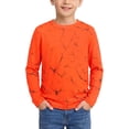thumbnail image 1 of Abcomgle Boys Long Sleeve Tops 10-12 Casual 3D Print Crewneck Shirts for Kids Boys Fall Basic Boys Tops Cotton Boys Shirts, 1 of 6