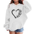 thumbnail image 1 of Abcomgle Cute Hoodies for Girls 10-12 Butterfly Heartshape Print Hooded Girls Sweatshirt Oversized Long Sleeve Girls Pullover Sweatshirt Y2k Fall Clothing for Teen Girls with Pocket, 1 of 4
