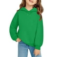 thumbnail image 1 of Abcomgle Cute Hoodies for Girls 10-12 Trendy Hooded Girls Sweatshirt Long Sleeve Girls Pullover Sweatshirt Casual Winter Clothing for Teen Girls,3-4 Years Green, 1 of 5