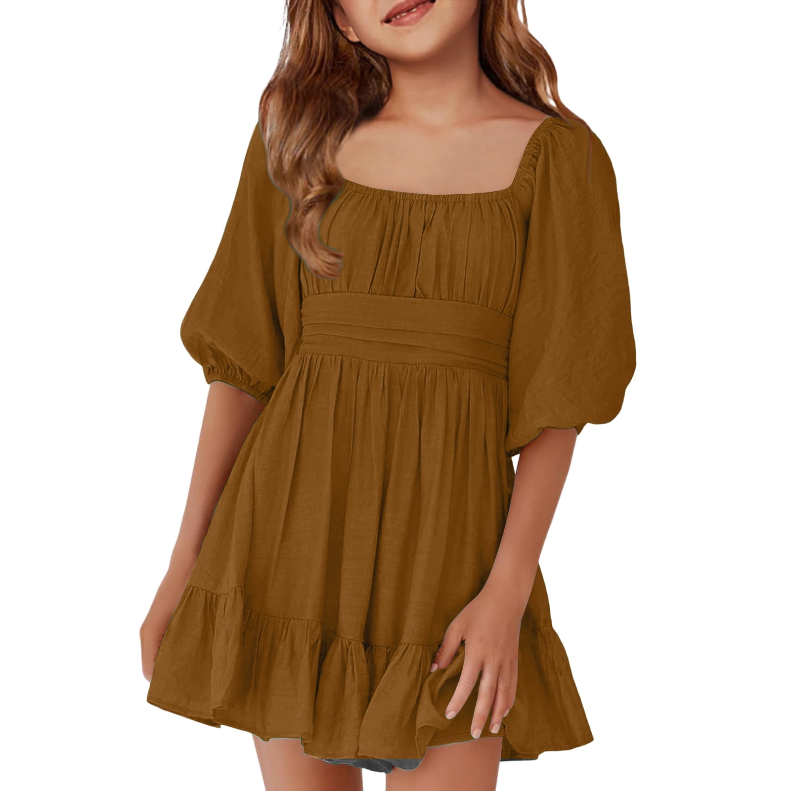 abcomgle-girls-beach-dress-tie-backless-a-line-lantern-sleeve-midi